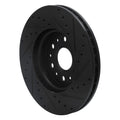 R1 17-25 Buick Enclave Front Left Drilled & Slotted Black Brake Rotor