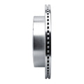 R1 Concepts Brake Rotor Drilled and Slotted Silver Fits Dodge Ram
