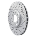 R1 13-23 Chrysler 200 Front Right Drilled & Slotted Geo-Carbon Rotor