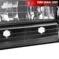 BLACK EURO HEADLIGHTS WITH BUMPER A