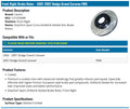 StopTech Drilled Sport Brake Rotor