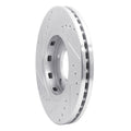 R1 Concepts Brake Rotor Drilled and Slotted Silver Fits Chrysler Town