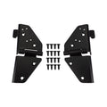 Black Windshield Hinge Kit for 76-86 Jeep CJ-7, CJ-8 & 87-95 YJ Wrangler, L & R Crown Automotive
