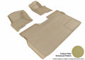 3D MAXpider 2009-2010 Ford F-150 Supercrew Kagu 1st & 2nd Row Floormats - Tan