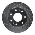 R1 09-09 Ford F-150 RWD Front Left Drilled & Slotted Silver Brake Rotor