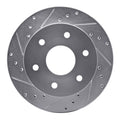 R1 88-91 Chevrolet K1500 Front Left Drilled & Slotted Silver Brake Rotor