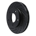 R1 69-78 Cadillac Eldorado Front/Rear Left Drilled & Slotted Black Brake Rotor