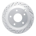 R1 05-06 Pontiac GTO Rear Left Drilled & Slotted Geoperformance Rotor