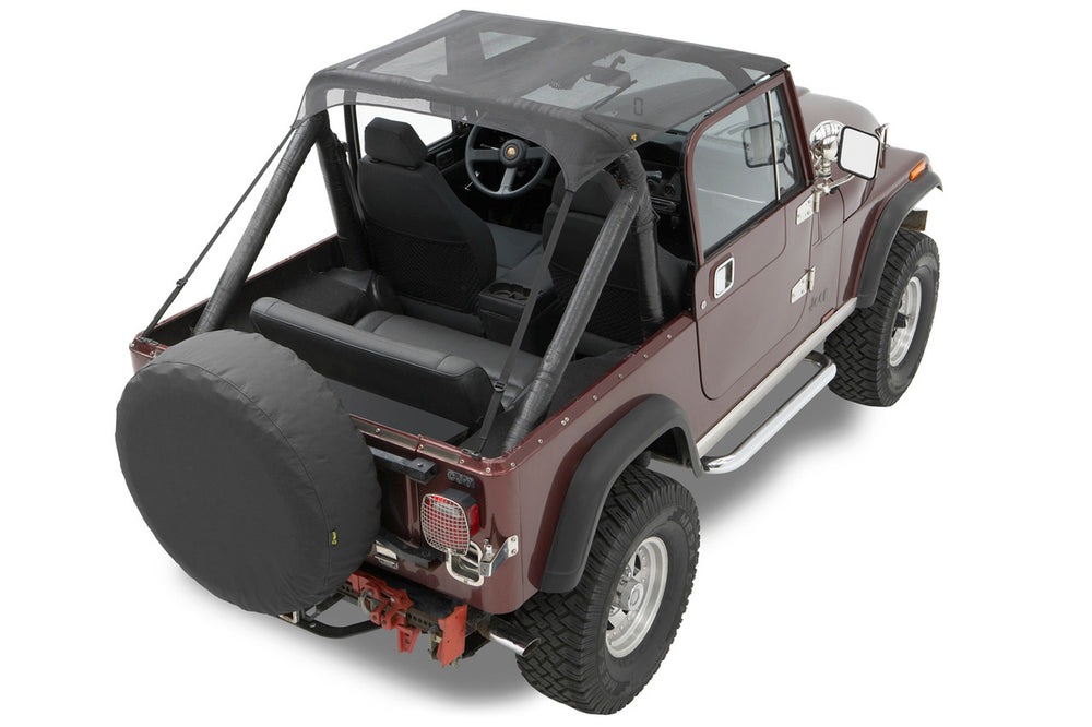 ~(3 lbs. 12X11X4)~ Bikini Top Traditional Mesh Jeep 76-91 CJ7/CJ8 AND Wrangler; Requires 51209-01 channel