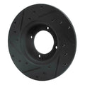 R1 74-84 Ford COURIER (USA/Canada) Front Right Drilled & Slotted Black Brake Rotor