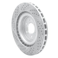 R1 03-17 Dodge Viper Rear Right Drilled & Slotted Geoperformance Rotor
