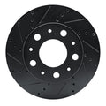 R1 14-25 Ram Promaster 1500 Front Left Drilled & Slotted Black Brake Rotor
