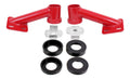 BMR 15-17 S550 Mustang Cradle Bushing Lockout Kit - Red