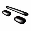 Recon GMC Chevy 07-14 (2nd GEN Body Style) Heavy-Duty (3-Piece Set) Smoked Cab Roof Light Lens with White High-Power OLED Bar-Style LED s - (Complete Wiring Kit Sold Separately) 264156WHBKHP