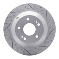 DFC 10-21 Hyundai Santa Fe Xl Rear Left Drilled & Slotted Geoperformance Rotor