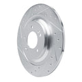DFC 21-25 Hyundai Sonata Rear Left Drilled & Slotted Silver Brake Rotor