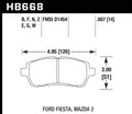 Hawk Performance auto part installed view