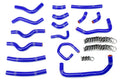 HPS Performance Blue Reinforced Silicone Heater Hose Kit Coolant for Toyota 98-02 Land Cruiser 4.7L V8