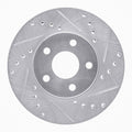 R1 Concepts Brake Rotor Drilled and Slotted Silver Fits Buick Skylark
