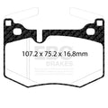 EBC 2016+ Lexus GS-F 5.0L Redstuff Rear Brake Pads