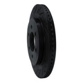 R1 18-21 Ford F-150 4WD Rear Left Drilled & Slotted Black Brake Rotor