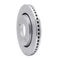 R1 Concepts Brake Rotor Drilled and Slotted Silver Fits Ford Expedition