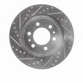 R1 Concepts Brake Rotor Drilled and Slotted Silver Fits Ford Expedition