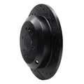 R1 09-10 Kia BORREGO Rear Right Drilled & Slotted Black Brake Rotor