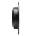R1 09-10 Kia BORREGO Rear Right Drilled & Slotted Black Brake Rotor