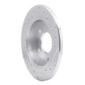 DFC 86-92 Buick Reatta Rear Left Drilled & Slotted Silver Brake Rotor