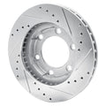 DFC 71-91 Chevrolet K10 Pickup Front Left Drilled & Slotted Silver Brake Rotor
