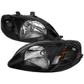 CRYSTAL HOUSING HEADLIGHTS BLACK