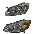 HEADLIGHTS CHROME HOUSING LIGHT SMOKED LENS