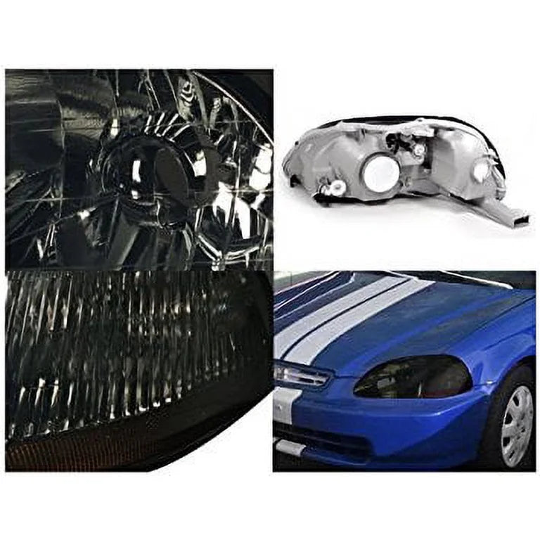 CRYSTAL HOUSING HEADLIGHTS SMOKE
