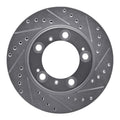 R1 Concepts Brake Rotor Drilled and Slotted Silver Fits Porsche Boxster