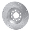 DFC 05-11 Audi A6 (USA/Canada) Rear Left Drilled & Slotted Silver Brake Rotor