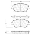 StopTech Performance 14-18 Ford Fiesta Front Brake Pads
