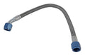 Fragola -8AN Hose Assemly Straight x 45 Degree Alum Nut 16in