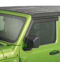 Rugged Ridge Window Visors Matte Black 18-19 2-Door Jeep Wrangler