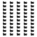 Oval Head Button Alum Black .550 Long 50 Pack