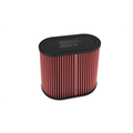 K&N Universal Clamp-On Air Filter 3in Dual Flange 9in x 6in Base 7.5in x 3.688in Top 7.5in Height