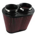 K&N Universal Clamp-On Air Filter 3in Dual Flange 9in x 6in Base 7.5in x 3.688in Top 7.5in Height