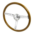 360MM WOODEN STEERING WHEEL
