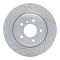 DFC 13-13 BMW 135IS Rear Brake Rotor - Dimpled and Slotted