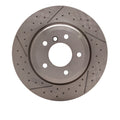 DFC 13-13 BMW 135IS Rear Brake Rotor - Dimpled and Slotted
