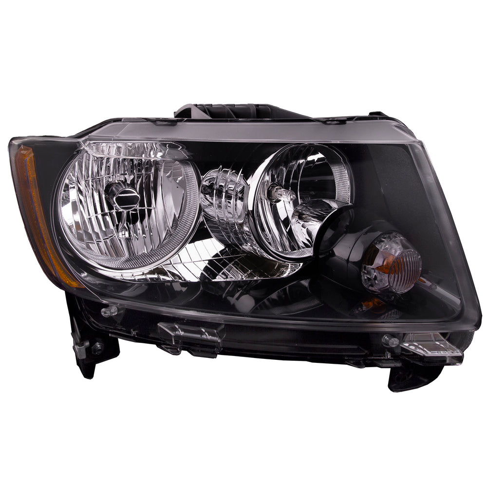 CAPA RH HEADLAMP ASSY COMPOSITE STANDARD TYPE; CODE LMB; W/BLACK TRIM JEEP COMPASS 13