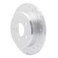 R1 Concepts Brake Rotor Drilled and Slotted Silver Fits Ford Explorer