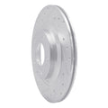 R1 04-11 Mazda RX-8 Rear Left Drilled & Slotted Silver Brake Rotor