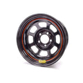 15x7 5x4.75 3.75in BS Black Rolled Wheel