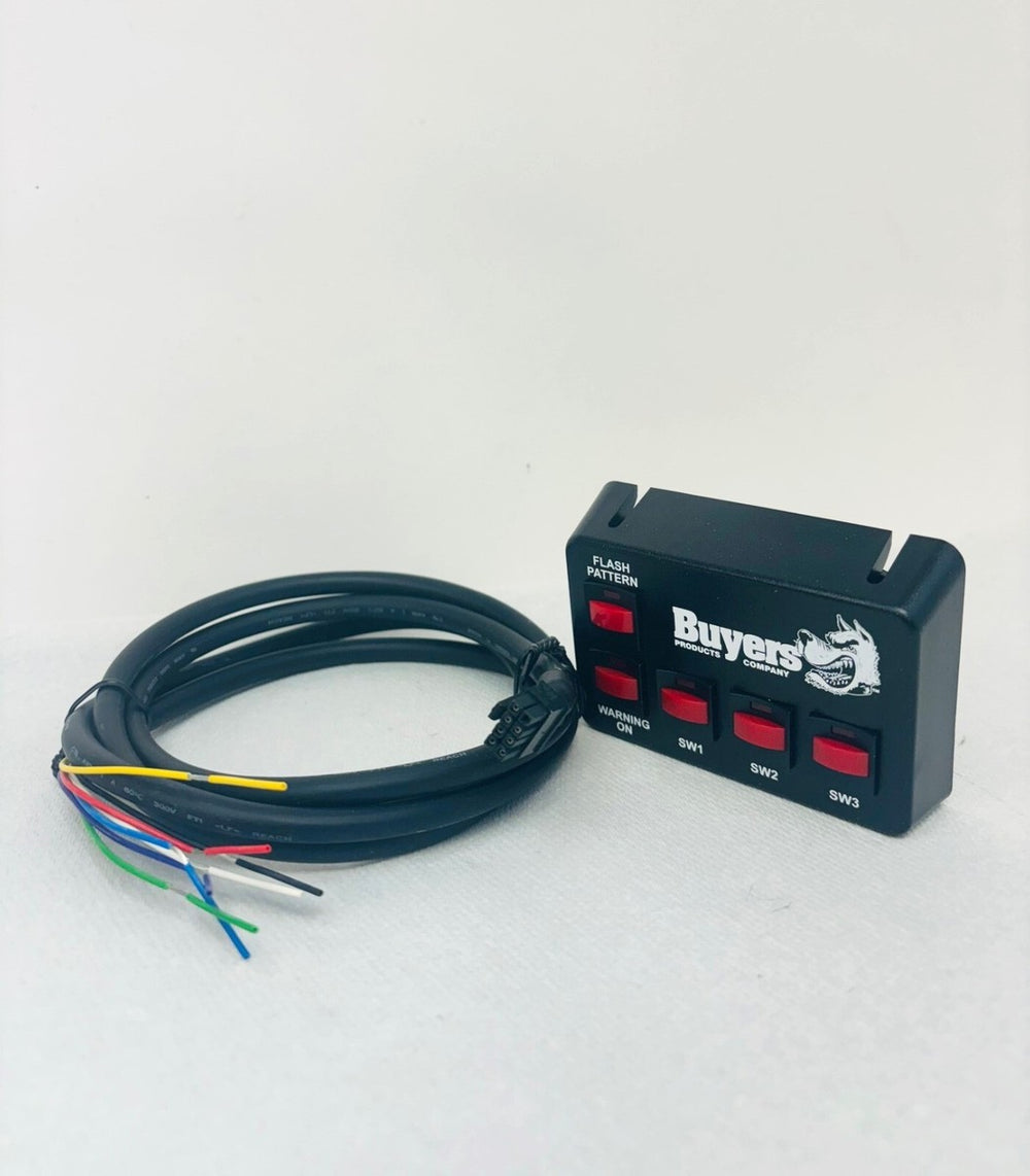 BLACK PREWIRED SWITCH PANEL 4ON/OFF 1MOMENTARY